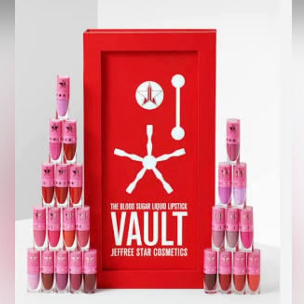 Brand new Jeffree Star Cosmetics The Blood Sugar Liquid Lipstick Vault set